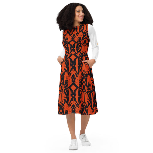 NURU SHUKA RITUAL MIDI DRESS - Glow By Hellen