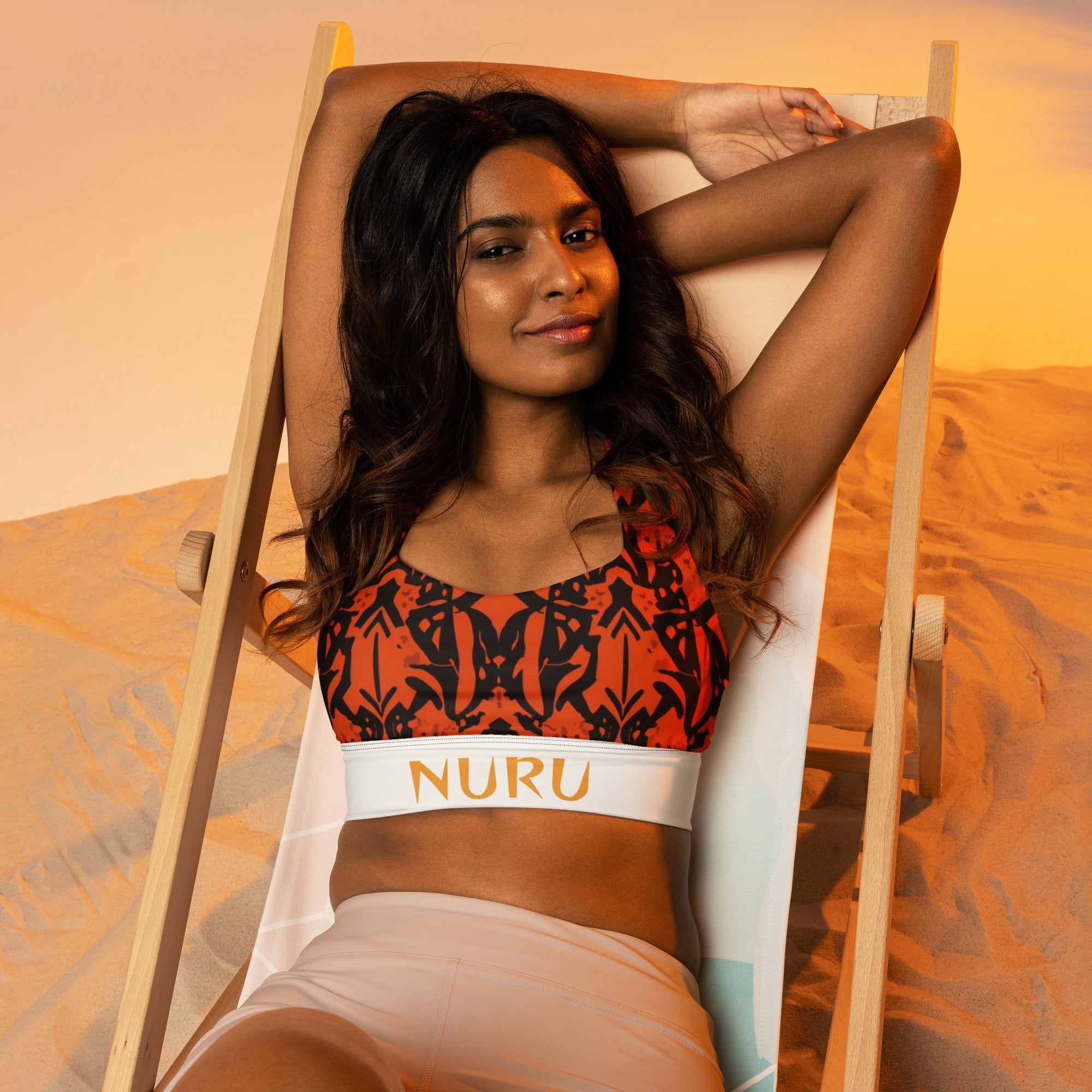 NURU SHUKA LONGLINE SPORTS BRA - Glow By Hellen