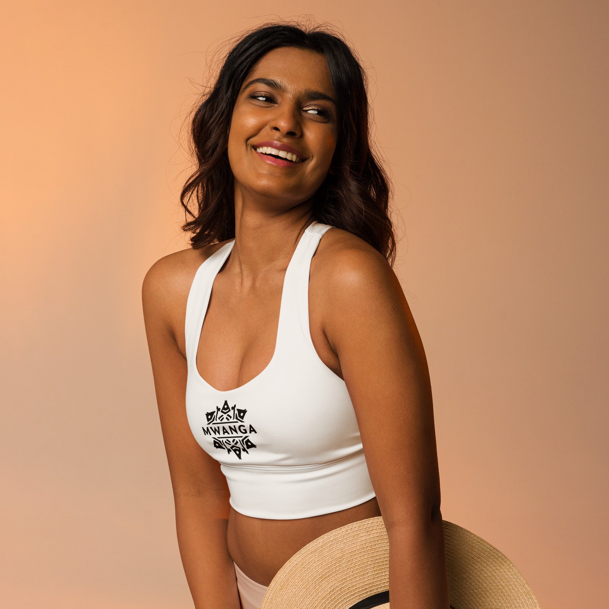MWANGA CLASSIC LOGO SPORTS BRA - Glow By Hellen