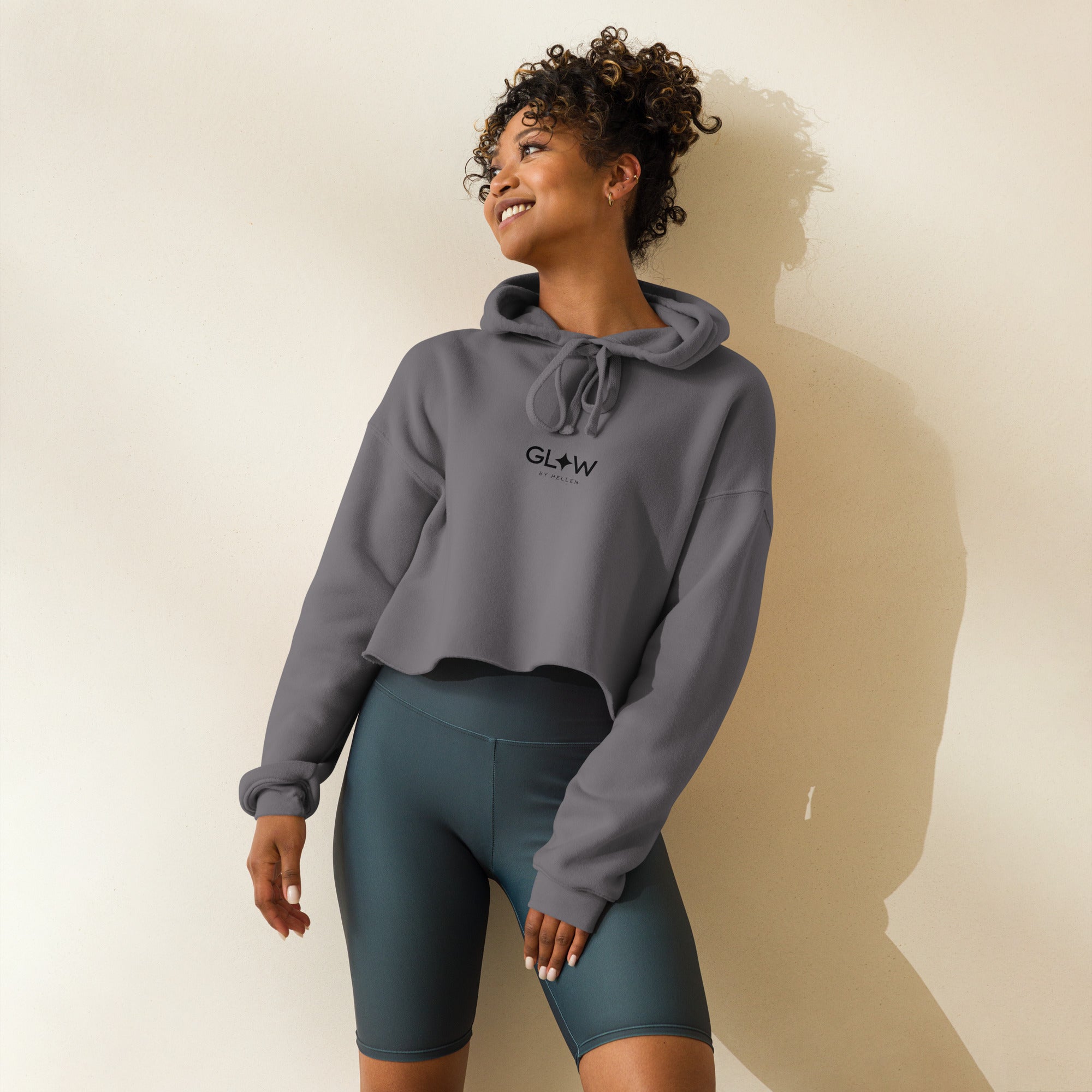 GLOW SIGNATURE CROP HOODIE - Glow By Hellen