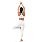 NURU SACRED WHITE SPORTS BRA - Glow By Hellen