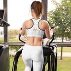 NURU SACRED WHITE SPORTS BRA - Glow By Hellen