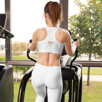 NURU SACRED WHITE SPORTS BRA - Glow By Hellen