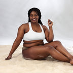 NURU SACRED WHITE SPORTS BRA - Glow By Hellen
