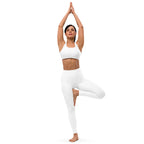 NURU SACRED WHITE SPORTS BRA - Glow By Hellen