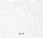 NURU SACRED WHITE SPORTS BRA - Glow By Hellen