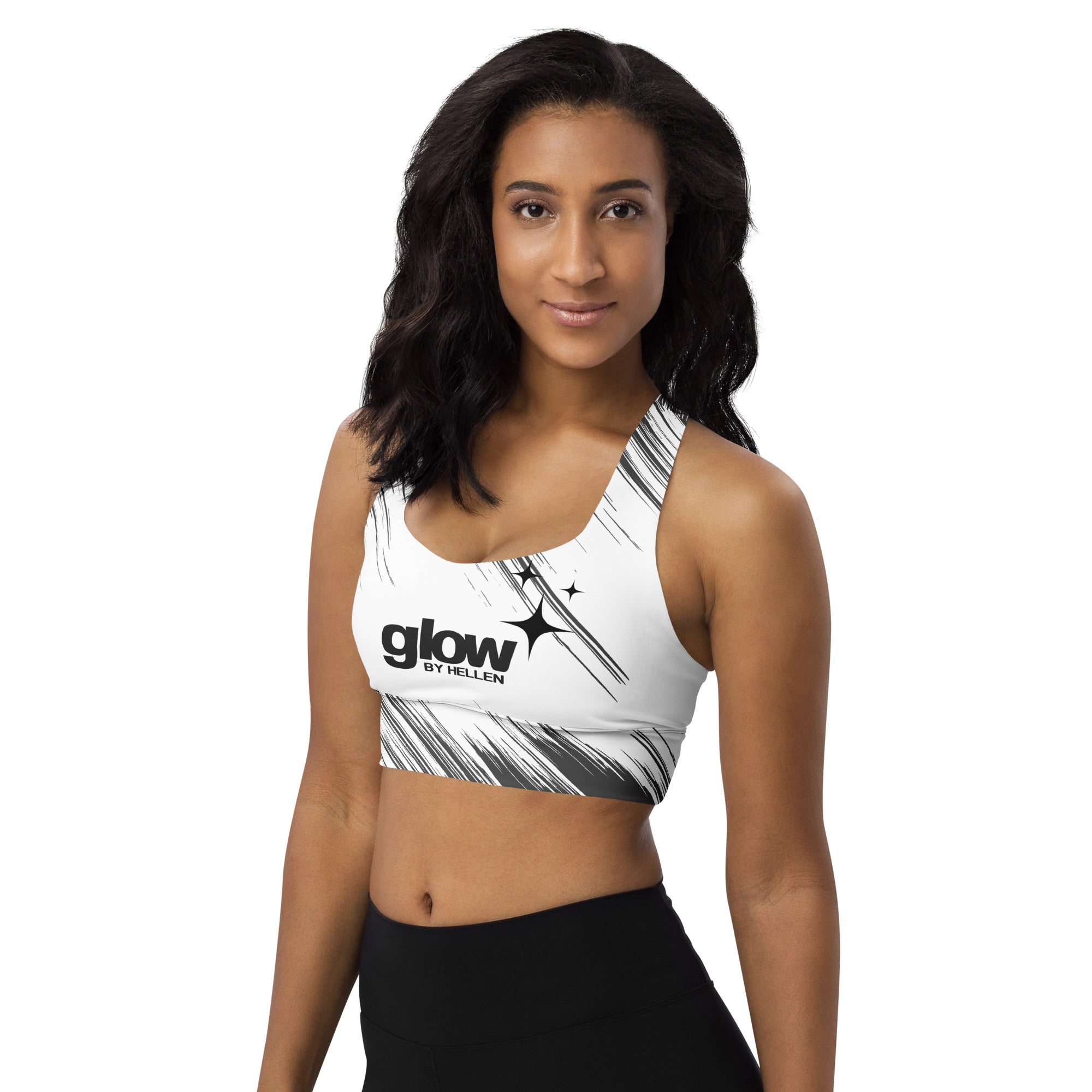 GLOW BLACK DYNAMIC SPORTS BRA Secondary image