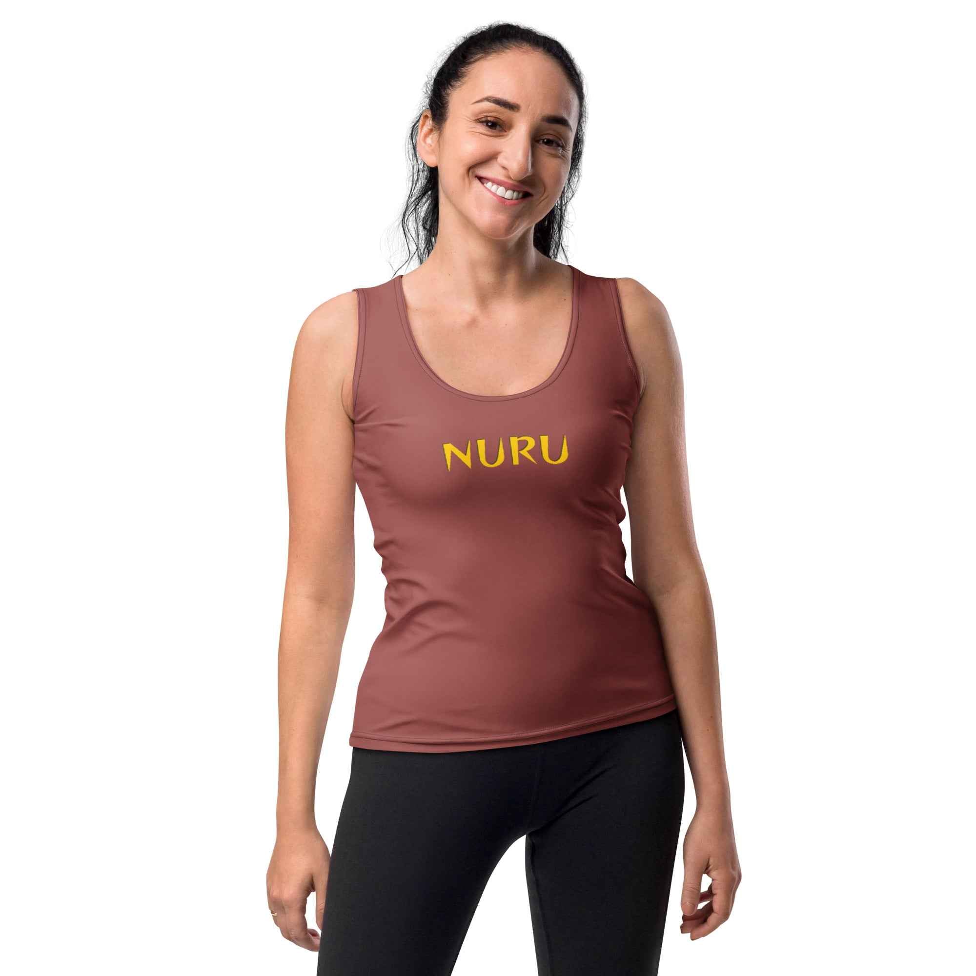 NURU TERRACOTTA BODY-HUGGING TANK TOP Secondary image