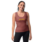 NURU TERRACOTTA BODY-HUGGING TANK TOP