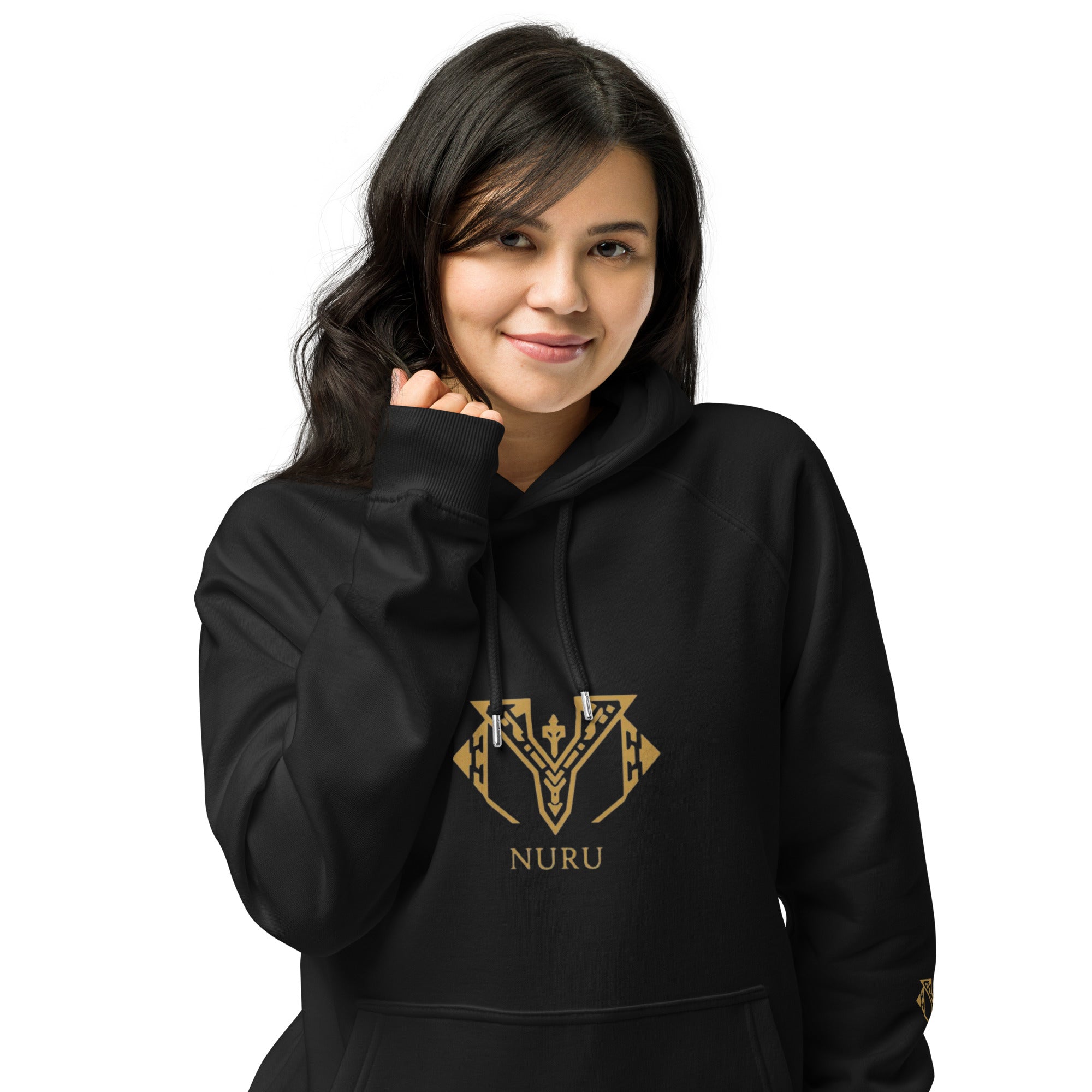 NURU ECO RAGLAN HOODIE - Glow By Hellen Main image