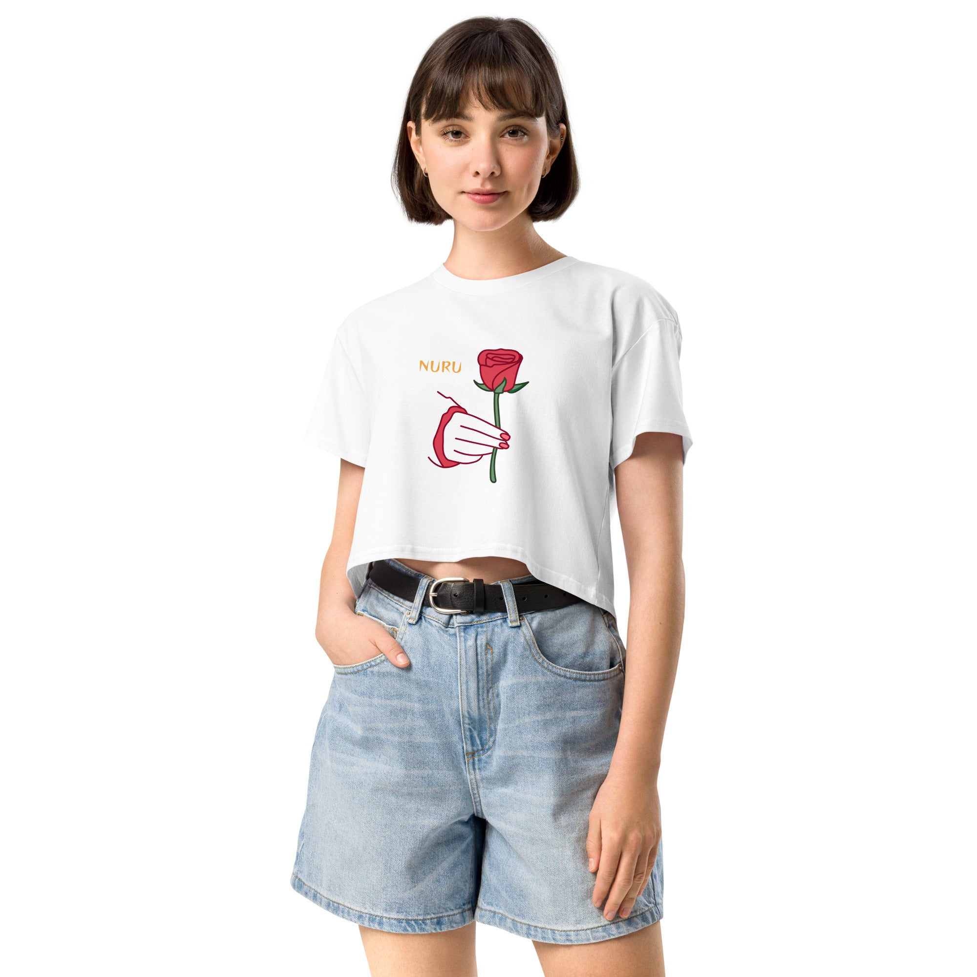 ROSE RITUAL COTTON CROP TOP Secondary image